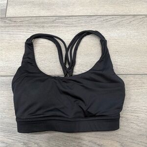 P'tula Black Sports Bra Medium Support Racerback